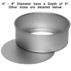 Alan Silverwood Silverwood Loose Base Round Cake Tin KITCHENWARE