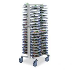 Matfer Bourgeat Mobile Plate Charger, Plate Trolley - 56/84 Plates