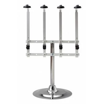 Beaumont Portable Pillar Stand 4 Bottle Silver RESTAURANT & BAR 1 Beaumont Portable Pillar Stand 4 Bottle Silver RESTAURANT & BAR