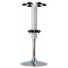 Beaumont Rotary Stand Free Standing 6 Bottle Silver RESTAURANT & BAR