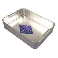 Neville Uk Aluminium Roasting Dish With Handles (4 Inch Deep)