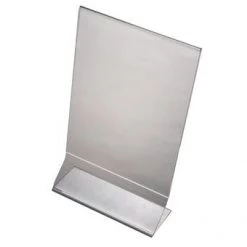 Neville Uk Longlife Clear Perspex Vertical A5 Menu Holder - Per 10 RESTAURANT & BAR