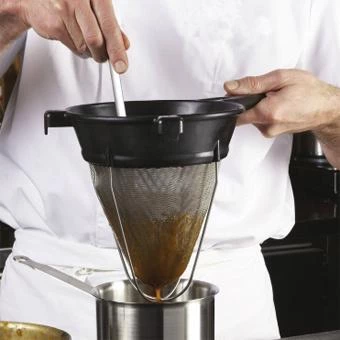 Matfer Exoglass Bouillon Strainer, Bowl Sieve 1 Matfer Exoglass Bouillon Strainer, Bowl Sieve