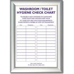 Mileta Signs & Products HYGIENE & JANITORIAL Toilet Hygiene Notice 330 X 245 Mm