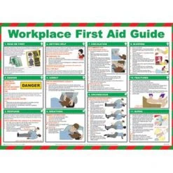 Mileta Signs & Products First Aid, Safety & Signage Poster Workplace First Aid Guide 590X420