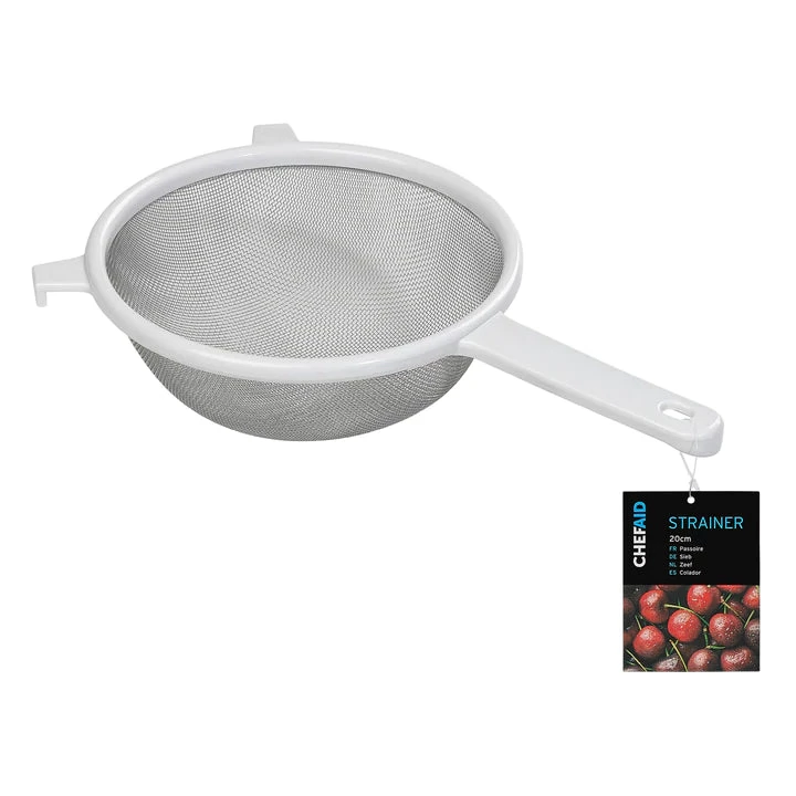 GEH LTD Plastic Bowl Sieve With Stainless Steel Mesh (20cm) KITCHENWARE 1 GEH LTD Plastic Bowl Sieve With Stainless Steel Mesh (20cm) KITCHENWARE