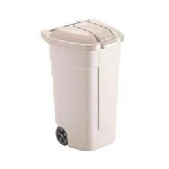 Newell Rubbermaid Uk R/Maid Wheel Bin 100 Litre Platinum