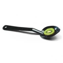 Neville Uk Black Perforated Deli Serving Spoon Polycarbonate Tableware