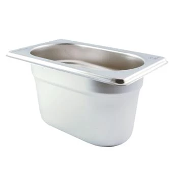 Neville Uk Stainless Steel Ninth Size (1/9) Gastronorm Pan Food Storage 1 Neville Uk Stainless Steel Ninth Size (1/9) Gastronorm Pan Food Storage