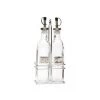 Neville Uk Glass Oil & Vinegar Bottle Set With Stand RESTAURANT & BAR