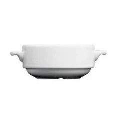 Neville Uk CROCKERY Genware White Handled Soup Bowl