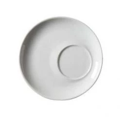 Neville Uk Genware White Offset Saucer For Cup 322140 CROCKERY