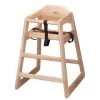 Tablecraft RESTAURANT & BAR Wooden High Chair For Restaurant (Natural Wood)