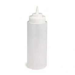 Tablecraft KITCHENWARE Wide Neck Clear Sauce Bottle