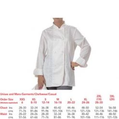Denny's Chefs Clothing Le Chef Ladies White Jacket DD33