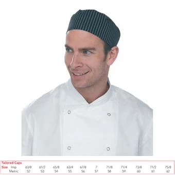 Denny's Le Chef Pin Stripe Skull Cap DE44B Chefs Clothing 1 Denny's Le Chef Pin Stripe Skull Cap DE44B Chefs Clothing
