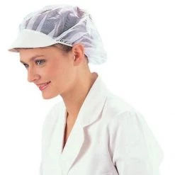 Denny's Denny White Nylon Net Peak Cap Dg41