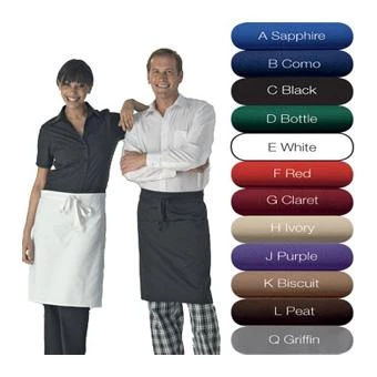 Denny's Chefs Clothing Denny Black Waist Apron With Pocket Dp52C 1 Denny's Chefs Clothing Denny Black Waist Apron With Pocket Dp52C