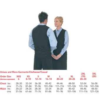 Denny's Chefs Clothing Denny Black Unisex Waist Coat Ds25 1 Denny's Chefs Clothing Denny Black Unisex Waist Coat Ds25