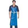 Denny's Chefs Clothing Denny Bib Apron Blue Pvc Heavy