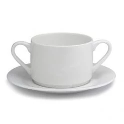 Elia International Elia Glacier Soup Cup, Bone China CROCKERY
