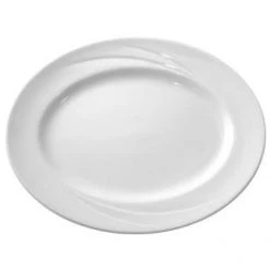 CROCKERY Steelite Alvo Oval Plate Per 12
