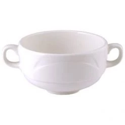 Steelite Bianco Handled Soup Cup