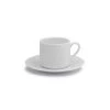 Elia International Elia Glacier Espresso Saucer, Bone China CROCKERY