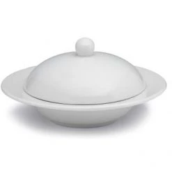 Elia International Elia Glacier Covered Butter Dish, Bone China Elia Crockery