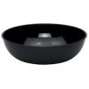 Foodservice Equipment Marketing Polycarbonate Tableware Black Ribbed Buffet Display Bowl, Polycarbonate