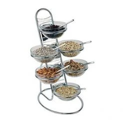 Sambonet Paderno RESTAURANT & BAR Paderno 4 Tier Buffet Ladder Stand, Chrome