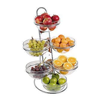 Sambonet Paderno RESTAURANT & BAR Paderno 4 Tier Buffet Ladder Stand, Chrome Plated 1 Sambonet Paderno RESTAURANT & BAR Paderno 4 Tier Buffet Ladder Stand, Chrome Plated