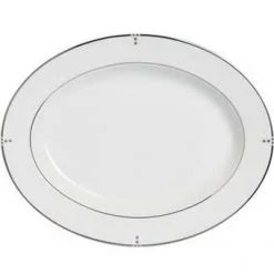 Elia International Elia Cubiq Oval Platter, Fine Bone China CROCKERY