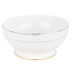 Elia International Elia Cubiq Open Salad Bowl, Fine Bone China CROCKERY