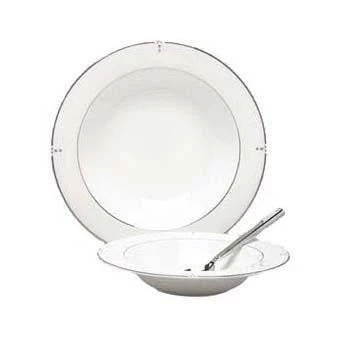 Elia International CROCKERY Elia Cubiq Rimmed Pasta Bowl, Fine Bone China 1 Elia International CROCKERY Elia Cubiq Rimmed Pasta Bowl, Fine Bone China