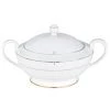 Elia International Elia Cubiq Soup Tureen With Lid, Fine Bone China