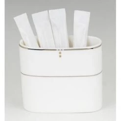 Elia International Elia Cubiq Sugar Tube Holder, Fine Bone China Elia Crockery