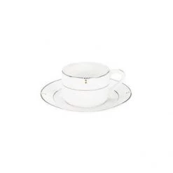Elia International Elia Cubiq Tea Saucer, Fine Bone China