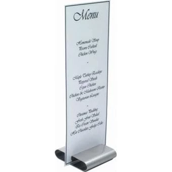 Neville Uk RESTAURANT & BAR Stainless Steel Menu Holder 1 Neville Uk RESTAURANT & BAR Stainless Steel Menu Holder