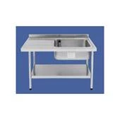 Rical Group Stainless Steel Sink Unit Single Bowl