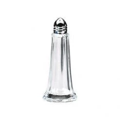 Neville Uk Glass Lighthouse Pepper Shaker Chrome Top