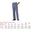 Denny's Denny Blue/White Check Long Leg Trousers - Medium Chefs Clothing