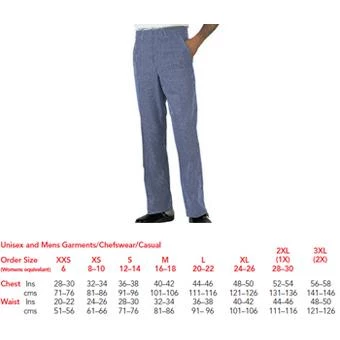 Denny's Denny Blue/White Check Long Leg Trousers - Medium Chefs Clothing 1 Denny's Denny Blue/White Check Long Leg Trousers - Medium Chefs Clothing