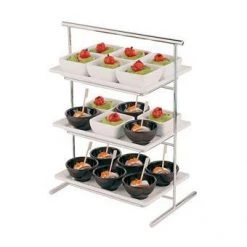 Sambonet Paderno Paderno Small Buffet Stand, Chrome Plated