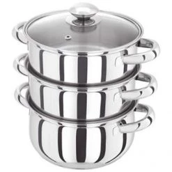 KITCHENWARE Horwood Stainless Steel Steamer 3 Tier