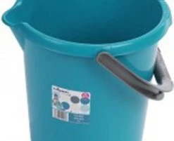 What More Uk HYGIENE & JANITORIAL Bucket 10 Litre With Pouring Lip Teal