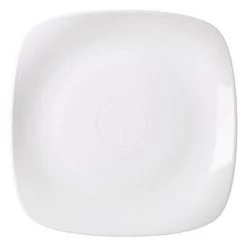 Neville Uk CROCKERY Genware White Square Rounded Plate