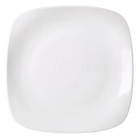 Neville Uk CROCKERY Genware White Square Rounded Plate 1 Neville Uk CROCKERY Genware White Square Rounded Plate