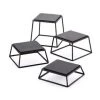 Tablecraft Buffet Riser Set Of 4 With Square Black Metal Frame