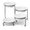 Tablecraft Trays & Tray Stands 4 Tier Stand - Black Metal Frame